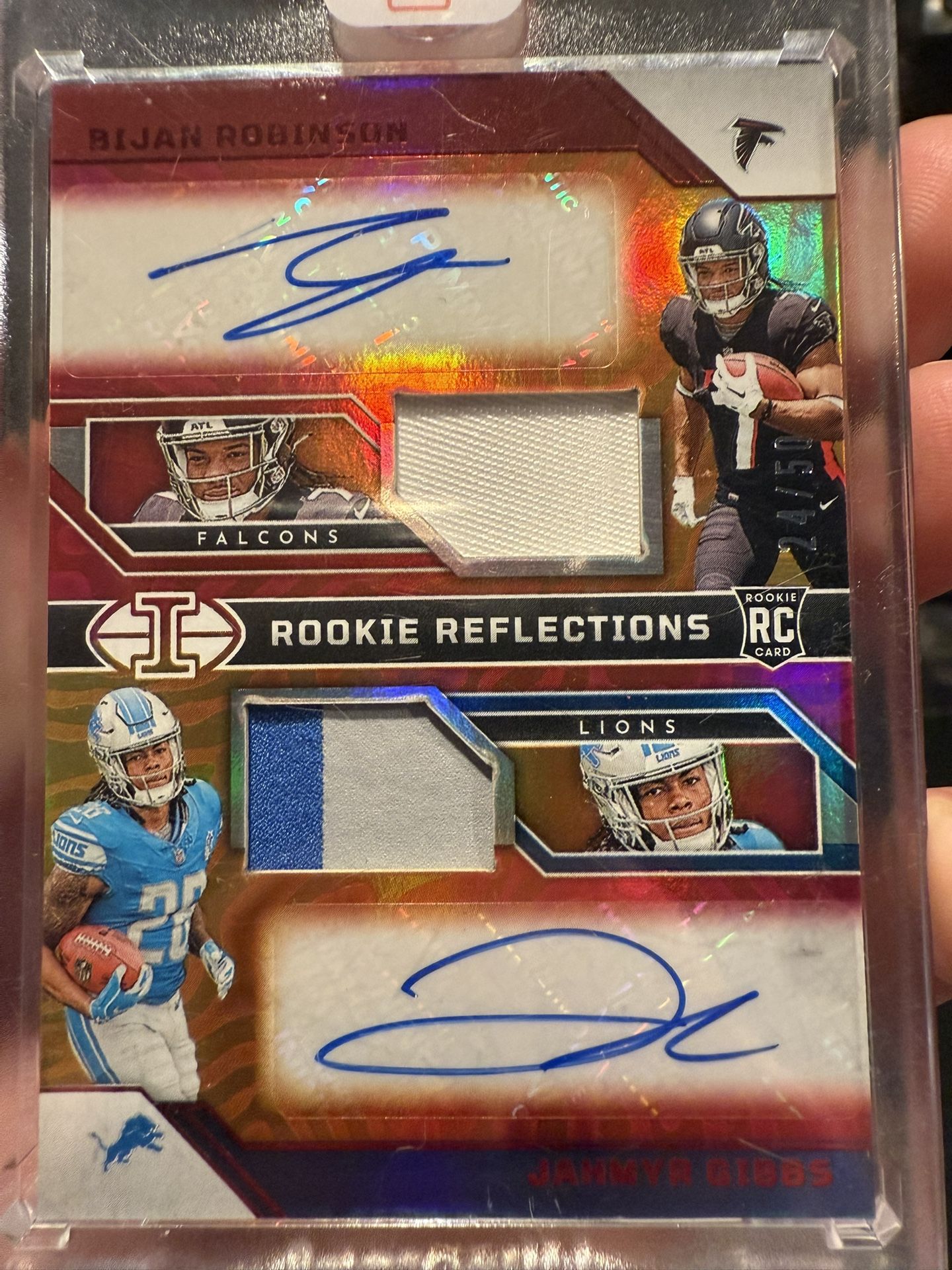Bijan Robinson/Jahmeer Gibbs - Rookie Dual Patch Auto