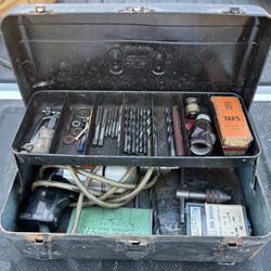 Vintage Union Toll Box And Tools