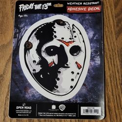 Friday the 13th Jason Mask Adhesive Vinyl Decal