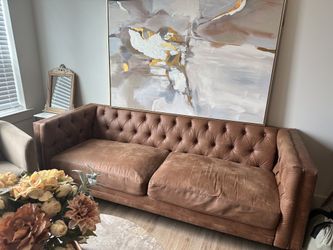 Brown sofa