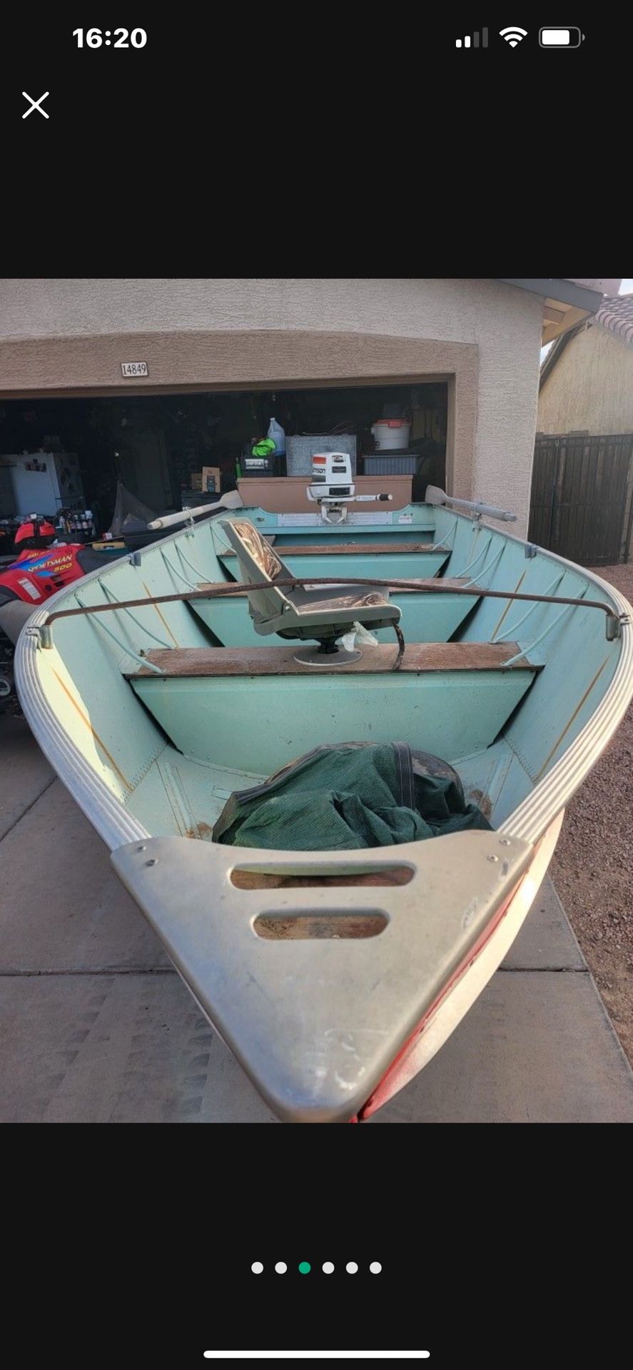 Lund 16’ Aluminum Fishing Boat