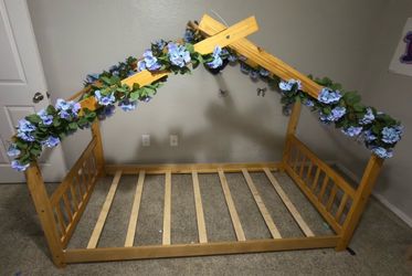House Frame Floor Bed for Kids
