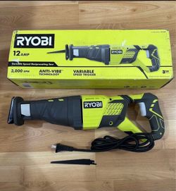 RYOBI 12 Amp Corded Reciprocating Saw