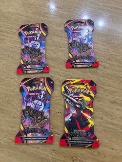 Pokémon TCG Mega Evolution $8 each  Pitch Black Booster Packs x4