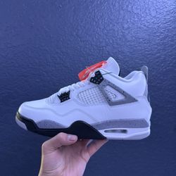 Jordan 4 White Cement 