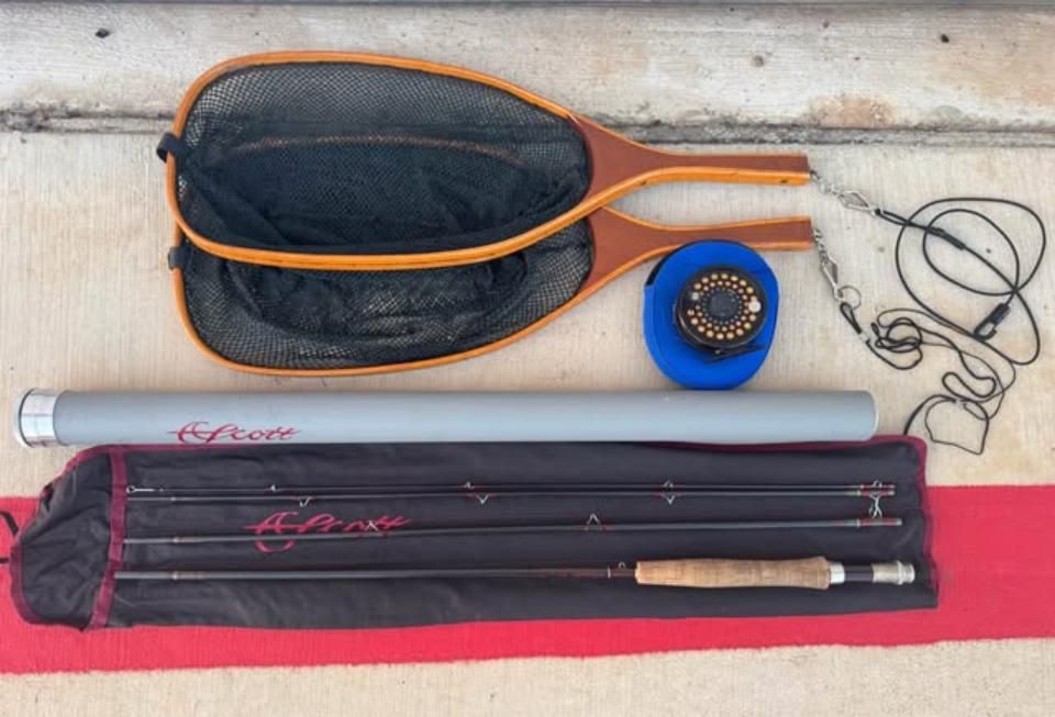 🎣🔥 Premium Fly Fishing Set – Scott Rod + Ross Reel 🇺🇸