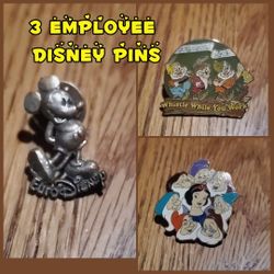 3 Disney Pins Wore By Employees