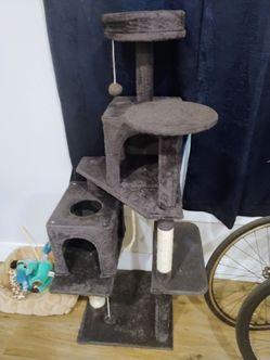 5' tall cat tower