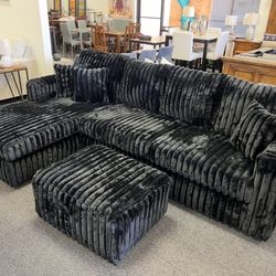 Sectional And Ottoman 