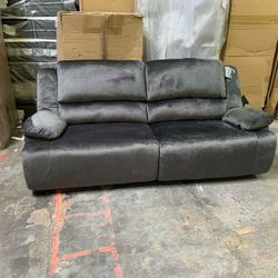 New Ashley Furniture Clonmell Gray Manual Reclining Sofa Delivery Available 