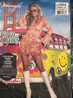 Costume women’s Go Go  size 6-10