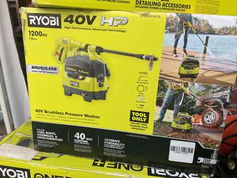 Ryobi 40V HP Brushless Pressure Washer 1200 PSI