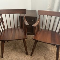 Two Wooden Chairs 