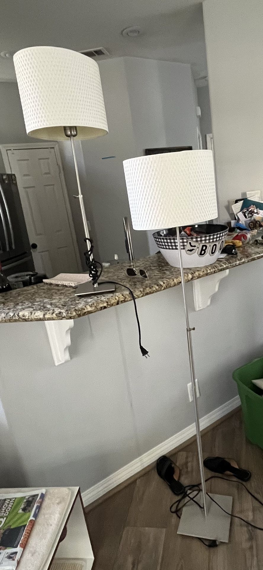 Matching Floor And Table Lamp.