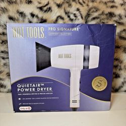 Hot Tools Pro Signature QuietAir Power Hair Dryer | New, Open Box | $70 MSRP