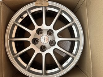 Enkei rims from evo 10 Mitsubishi lancer