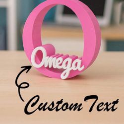 1pc Personalized Custom Name, 3D Printed Letter Ornaments In Macaron Colors, Three-Dimensional Parametric Model, Custom Home Decoration, Creative Craf