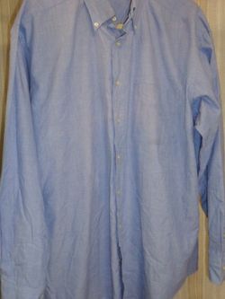 Tommy Hilfiger American Classics Blue Dress Shirt Mens Long Sleeve 16 34-35