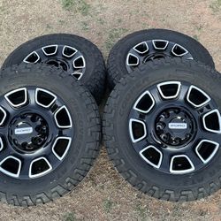 Ford F250 Wheels and Cooper AT3 Tire set of 4