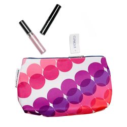 Clinique Cosmetic Bag + Makeup Bundle