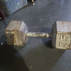 Cast Iron Square Dumbbell