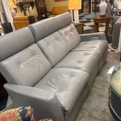 Couch Electric Leather Recliner 