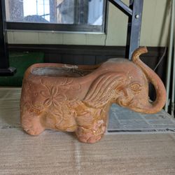Clay Elephant Pot