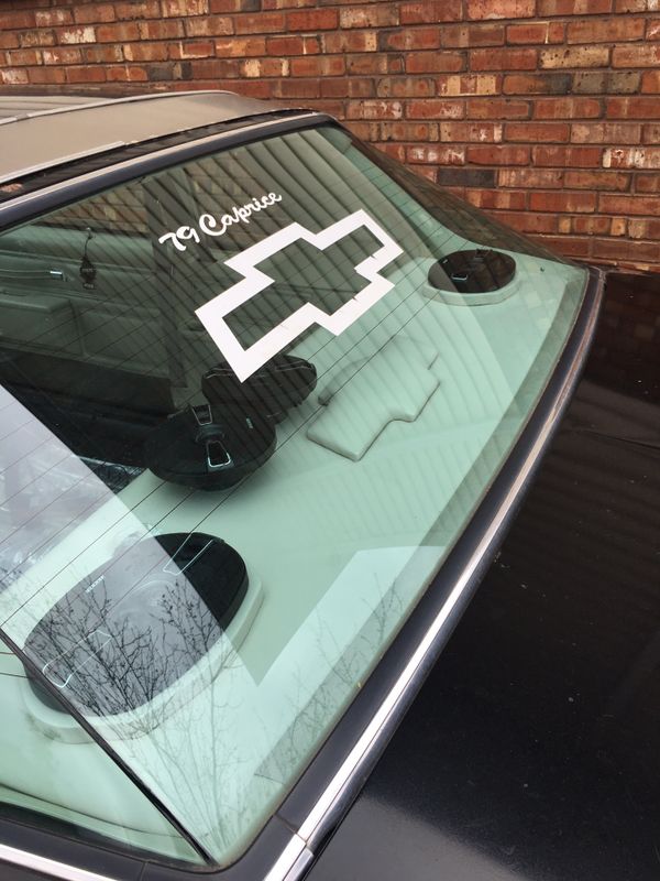 1979 Chevrolet Caprice Custom Rear Deck Cover and Speaker