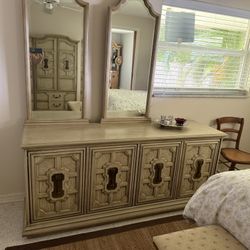 Armoire, Dresser, Headboard, Mirrors 