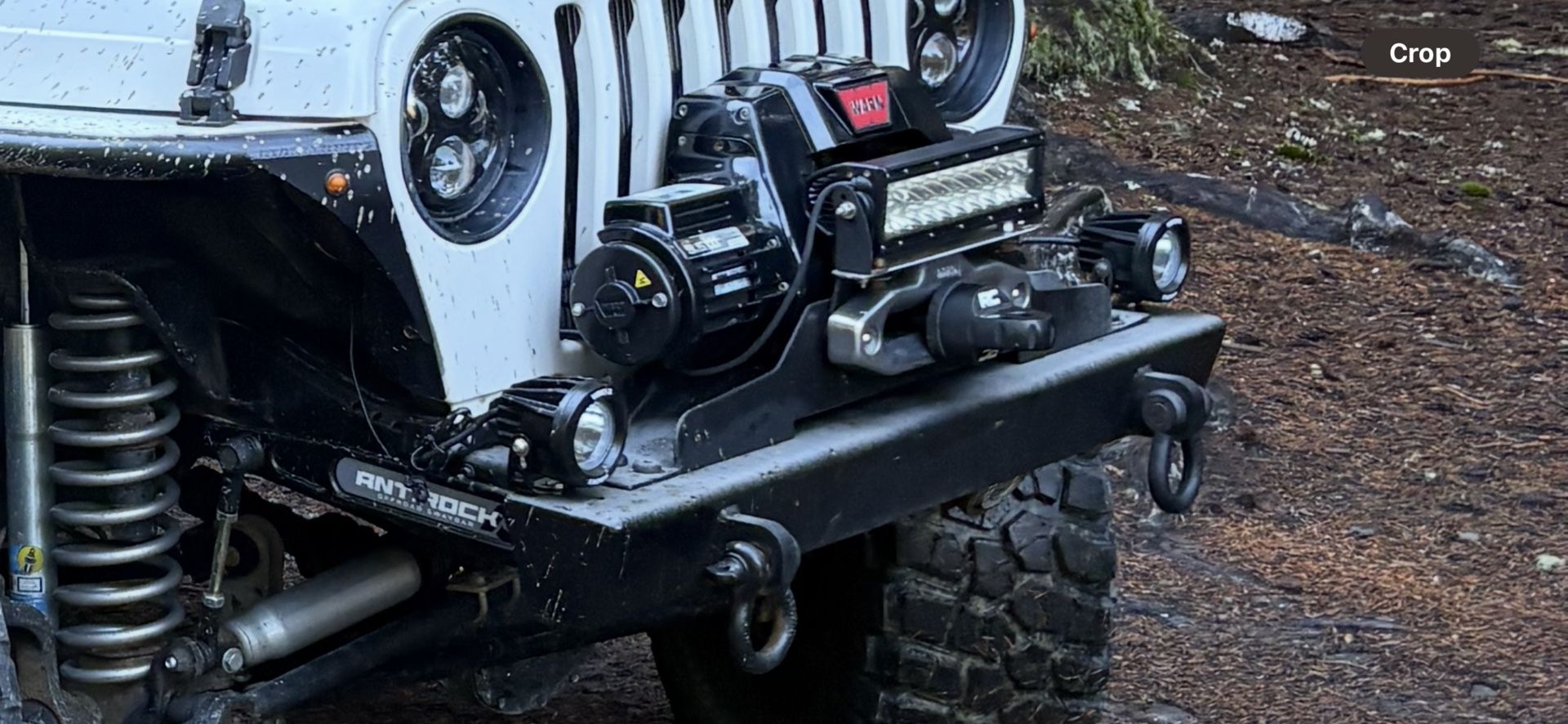 9.5 CTI Warn winch, Winch Plate, And Bumper Off Of A 98 Jeep Tj