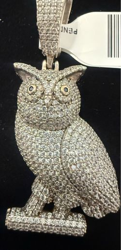 Iced Out Owl Pendant