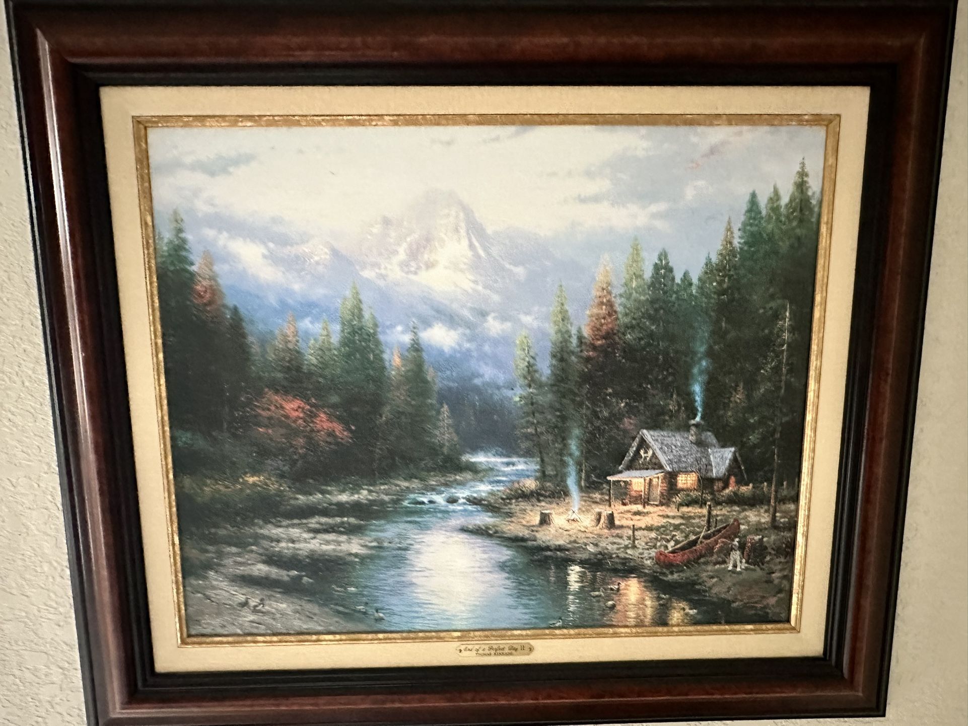 Thomas Kinkade The End Of A Perfect Day Painting
