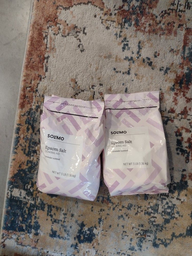 Epsom Salt Packs Unopened Lavender Scented 