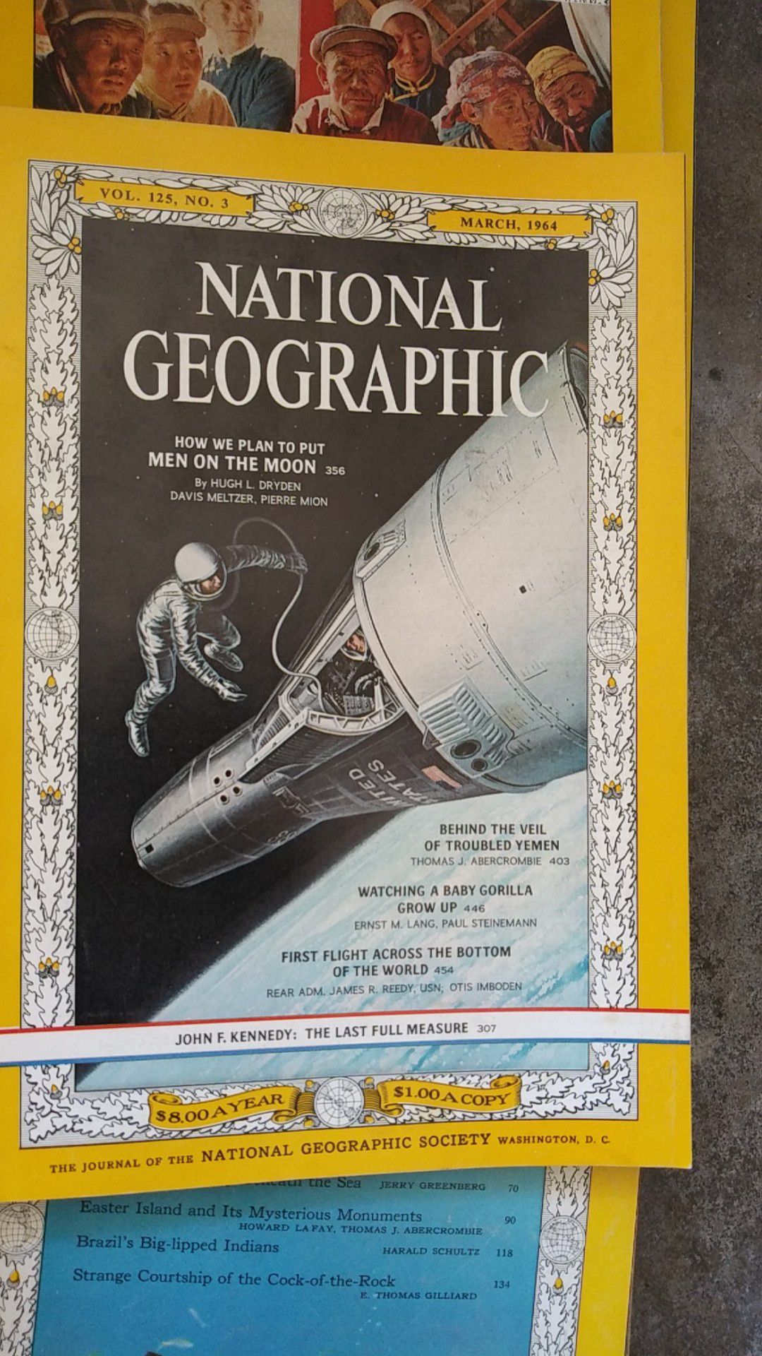 23 National Geographics 1960s
