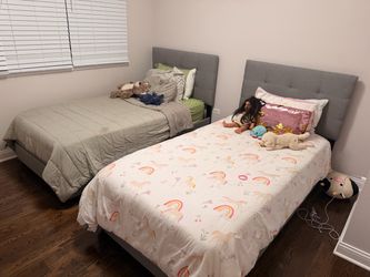 Twin Mattresses and Bedframe