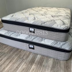 Ck Bamboo Plush Comfort Europillow Top 12inch Matres!!