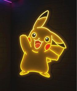 Custom Pikachu LED Neon Wall Sign 21” x 14”