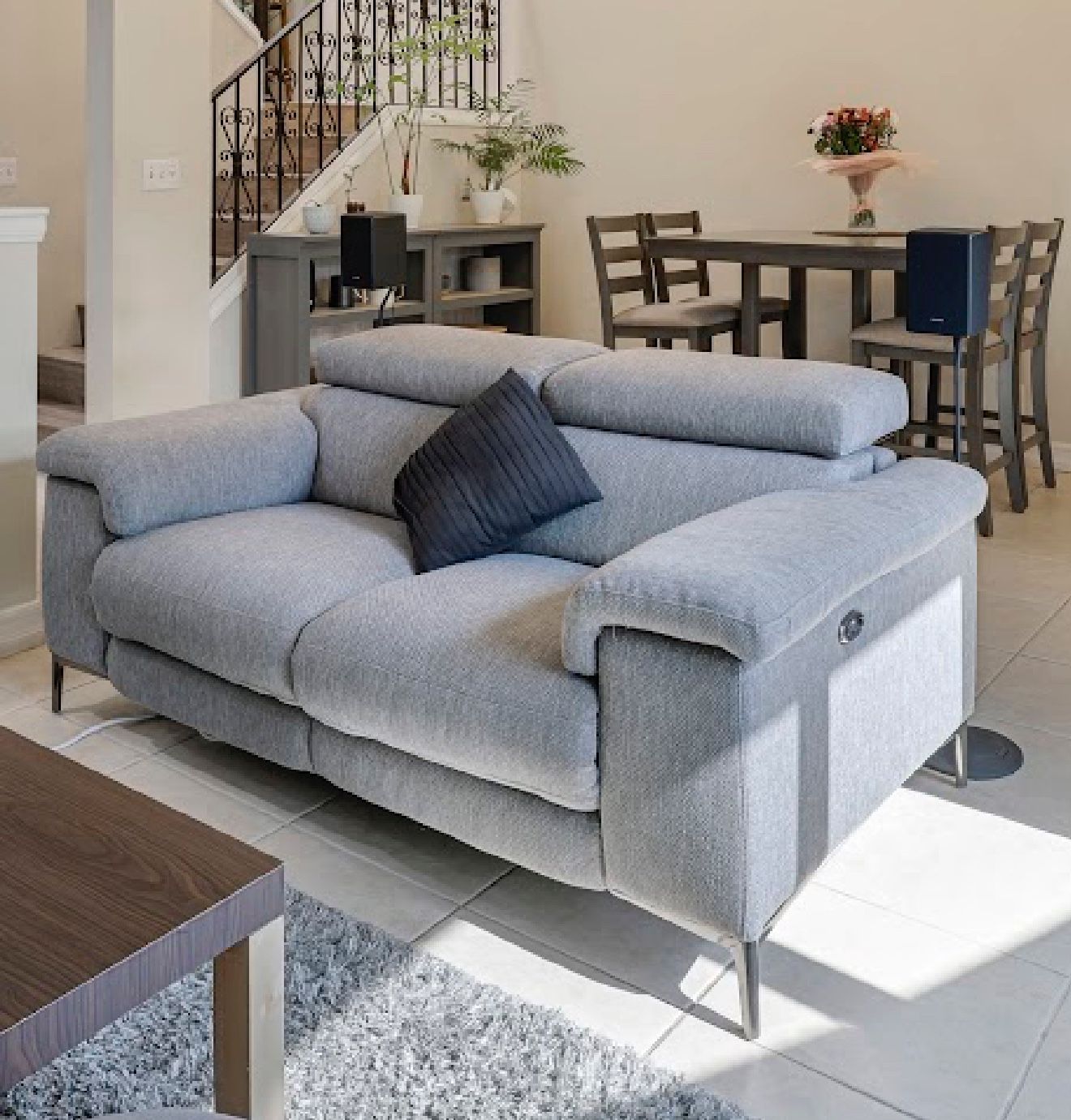 Talin Grey 68" Power Reclining Loveseat