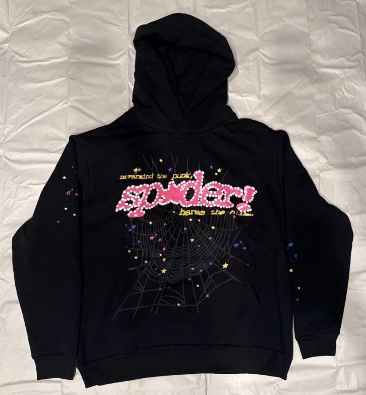 Sp5der Hoodie pink V2