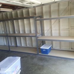 Garage Warehouse Shelving 72 in W x 24 in D Boltless Storage Shelves Heavy Duty Stronger than Home Depot & Lowes Racks Delivery & Assembly Available