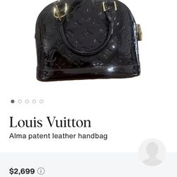 Alma Patent Leather Handbag Louis Vuitton 
