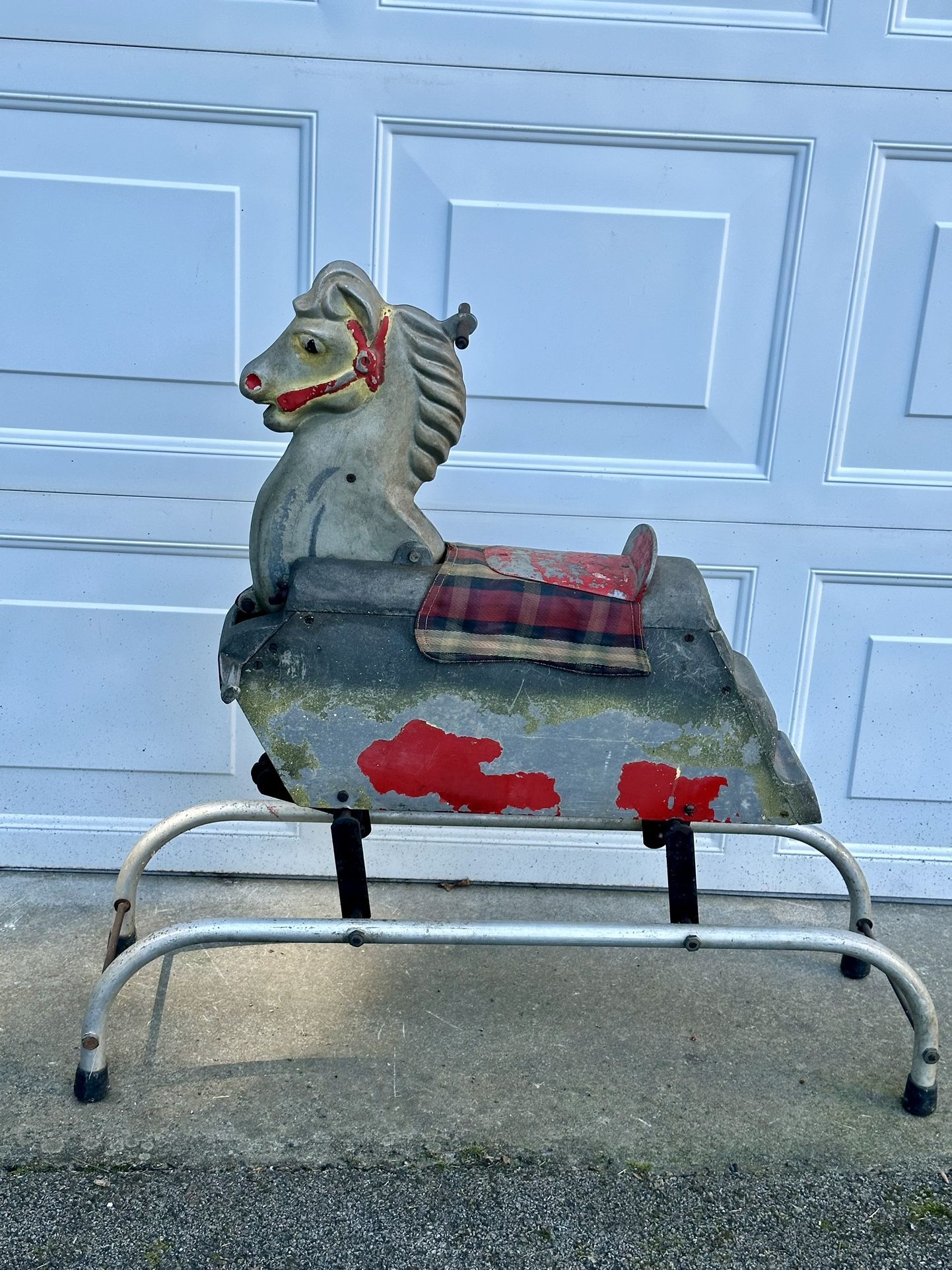 Vintage Cast Metal Child’s Horse