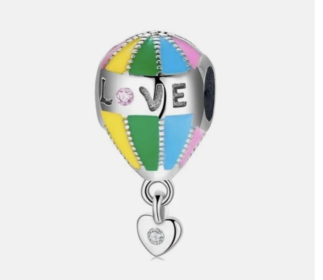Love Hot Air Balloon Charm