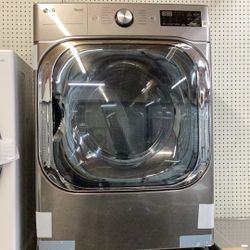 LG Washer 5.2 Cu Ft And Dryer 9.0 Cu Ft Set New Scratch And Dent