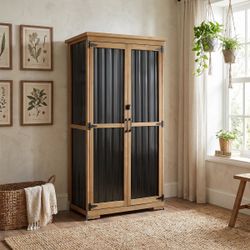Large (65 ″ Tall) Outdoor Storage Cabinet with Dual-Zone Shelves - GF32