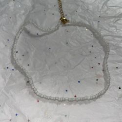 All White Necklace 