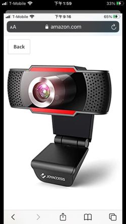 Webcam(Webcam 1080P Full HD, Webcam with Microphone for PC, USB 2.0 Web Camera, Webcam for Video Calls, Plug and Play, Recording, Studying, Game and