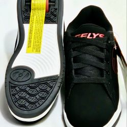 BIG KID'S SIZES 4Y - 6Y: BLACK SUEDE HEELYS SNEAKERS!!
