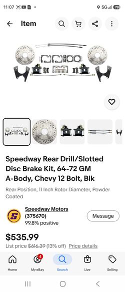 64-72 GM A body disk brake conversion complete