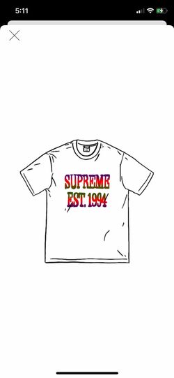 Supreme mesh tee shirt size large brand new